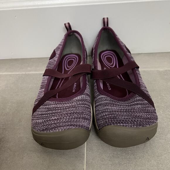 Keen Hush Knit Mary Jane Womens 7.5 Purple Comfort Casual Slip On Shoes - Picture 3 of 5